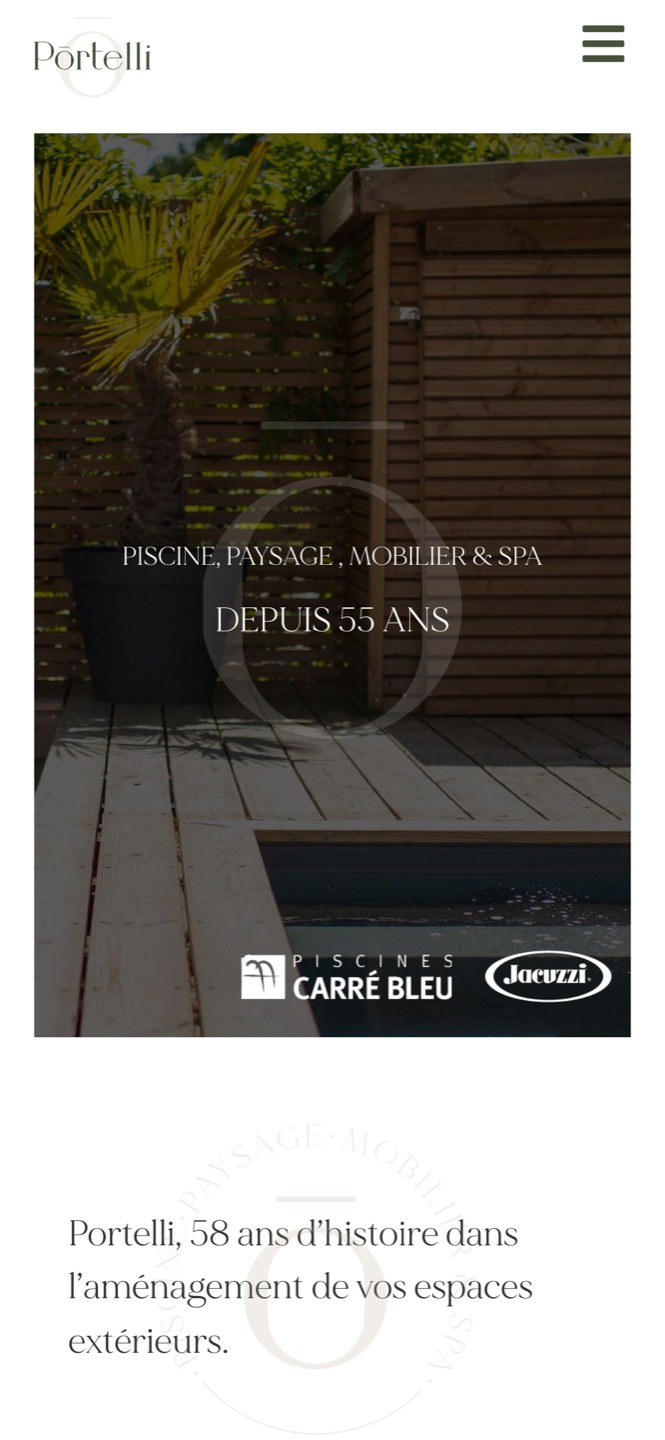 Le site avant refonte, sur mobile